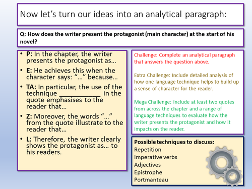 AQA Language Paper 1 Character and Language | Teaching Resources