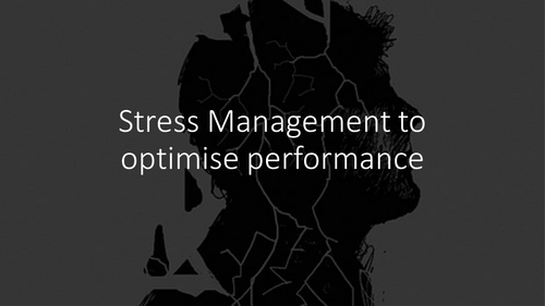 Stress Management to Optimise Performance OCR A Level PE 2016 Sports Psychology
