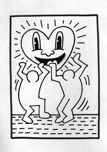 how to draw a keith haring figure