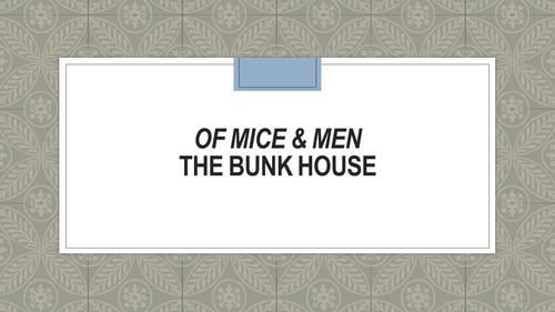 Of Mice and Men Chapter 2