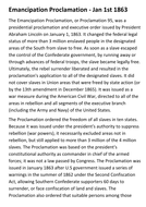 Emancipation Proclamation Handout | Teaching Resources