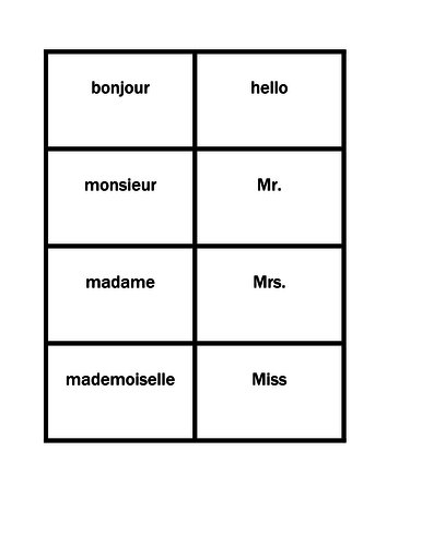Miss in french hello Hello Miss
