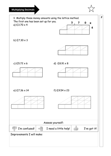 multiplying decimals teaching resources