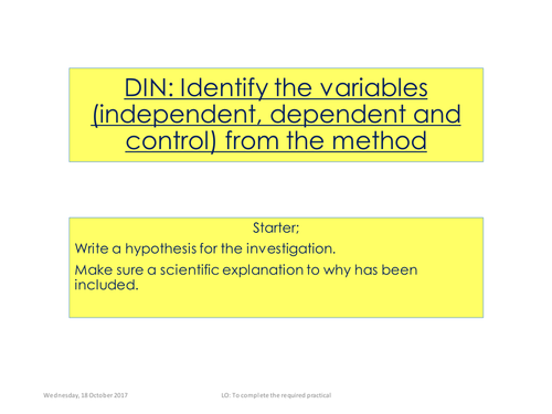 New AQA Required Practical Measuring Volume of Gas