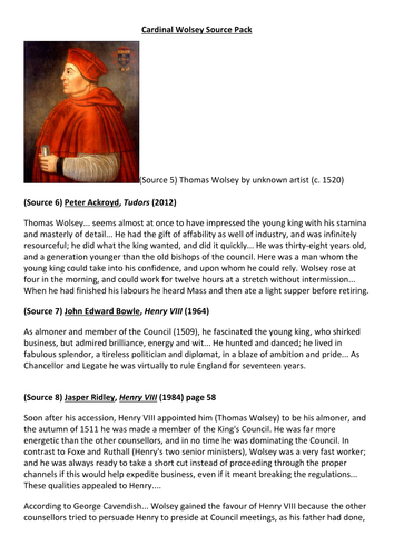 A Level AQA History Religious Conflict: Anti-clericalism and The King's Great Matter