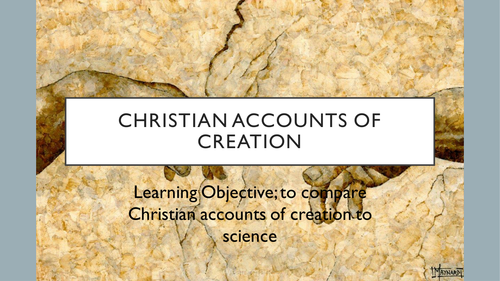 Christian creation accounts AQA A GCSE Christianity beliefs and teachings