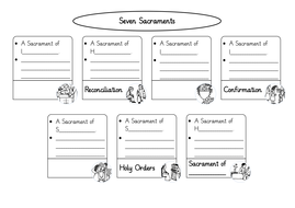Worksheet about the Seven Sacraments | Teaching Resources