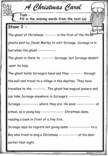 A Christmas Carol - Adapted Stave 2 | Teaching Resources