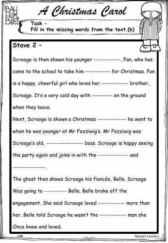 A Christmas Carol - Adapted Stave 2 | Teaching Resources