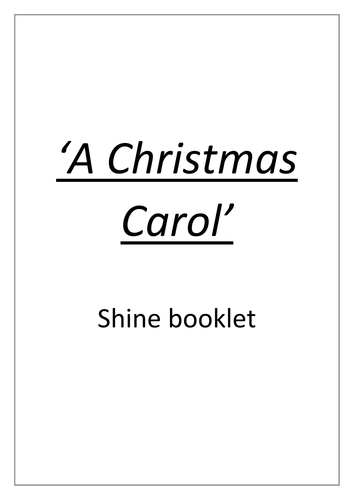 'A Christmas Carol' academic non fiction booklet - GCSE Literature, Dickens