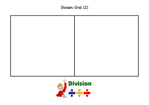 Division Grids for use during concrete methods of maths.