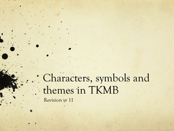 To Kill a Mockingbird characters, symbols and themes | Teaching Resources