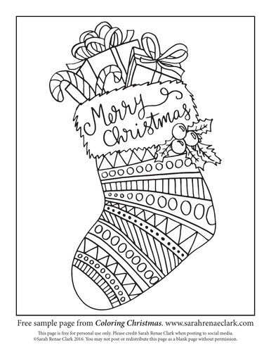 Free Sample Page from “Coloring Christmas” | Teaching Resources