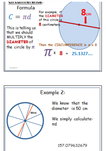 GCSE maths circles whole lesson, workbook, power point and answer hunt ...