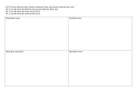 history stone age to iron age worksheets ks2 year 3