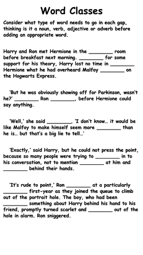Harry Potter Mad Libs Activities | Teaching Resources