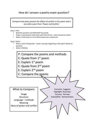 poetry comparison essay example aqa