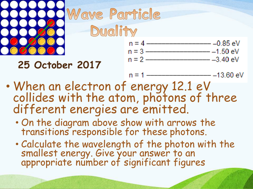 New AQA (2016) Year 1 Physics (AS) - Quantum Phenomena: Wave Particle Duality