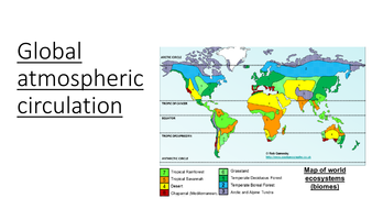 GCSE 9-1; Climate - Global climates and global atmospheric circulation ...