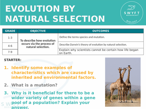 NEW AQA GCSE Trilogy (2016) Biology - Evolution by natural selection
