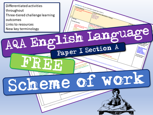 AQA English Language Paper 1 Scheme Of Work | Teaching Resources