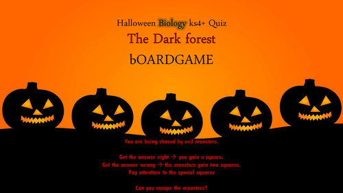 Halloween Quiz and Boardgame - Biology Edition | Teaching Resources