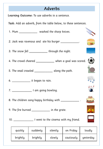 Fronted Adverbials Teaching Resources