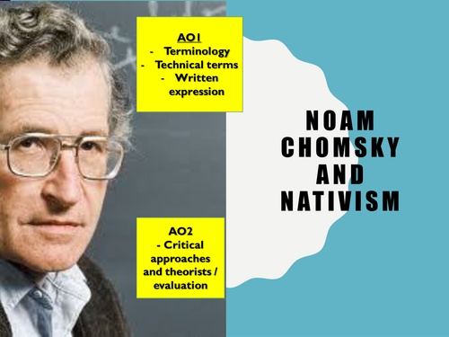 A Level English Language CLA- Nativism-Chomsky