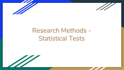 Statistical Tests Powerpoint