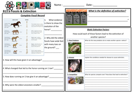 Fossils & Extinction Lesson - AQA GCSE (4.6.3) (B15.6) | Teaching Resources