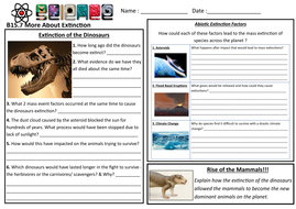 More About Extinction (& Dinosaurs) Lesson - AQA GCSE (4.6.3) (B15.7 ...