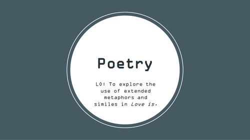 KS3 Poetry lessons/ Unseen poetry | Teaching Resources
