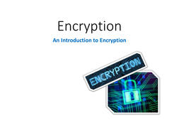 An Introduction to Encryption | Teaching Resources