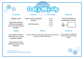 Year 5 Soda Starter Of The Day Activities Over 0 Teaching Resources