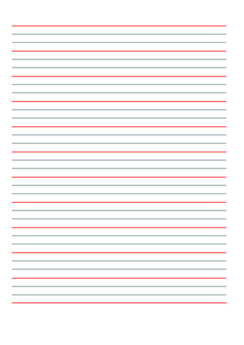 Handwriting paper (larger lines PDF) | Teaching Resources