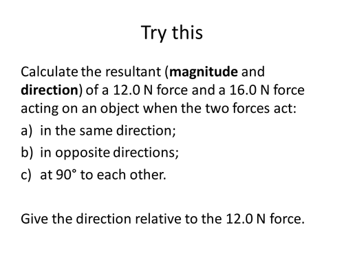 Practising Vector Addition - A Level Physics (OCR A)