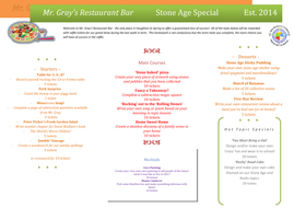 Stone age homework menu 07 image