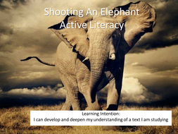 what is the purpose of the essay shooting an elephant