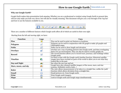 How to use Google Earth | Teaching Resources