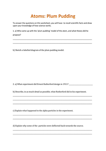 KS4 Chemistry Worksheet Pack | Teaching Resources