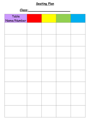 Seating Plan System, especially useful for multiple classes and co ...