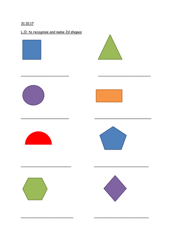 2d shapes | Teaching Resources