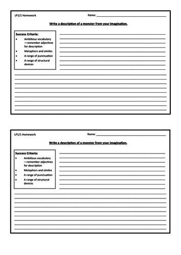 A Monster Calls three weeks of scheme KS3 | Teaching Resources