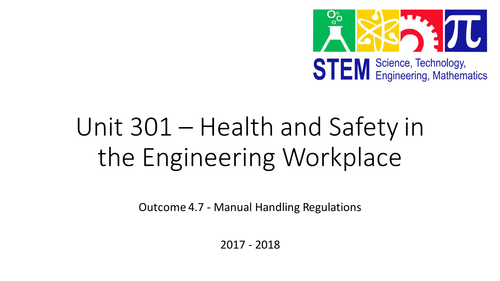 Health and safety - Manual handling