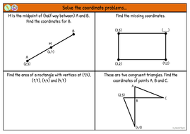 Coordinates Problem Solving Worksheet Mastery By Phlynn Teaching