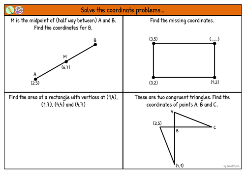 coordinate geometry problem solving questions