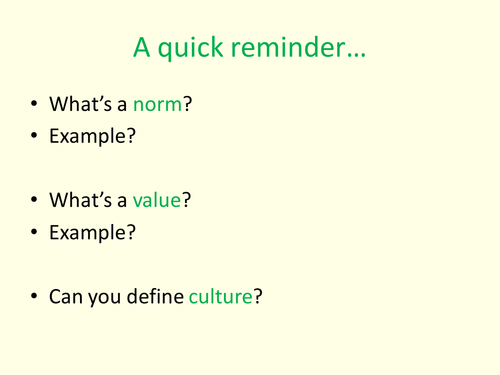 AQA A Level Sociology Lesson Socialisation