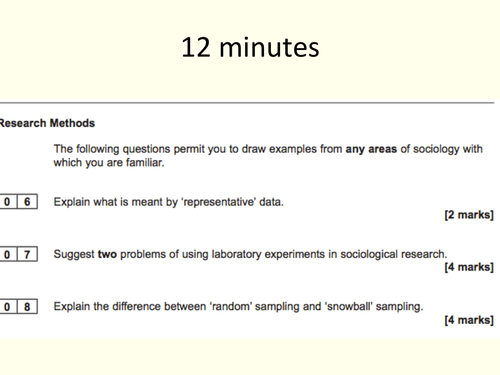 AQA A Level Sociology - Education and Research Methods - Questionnaires