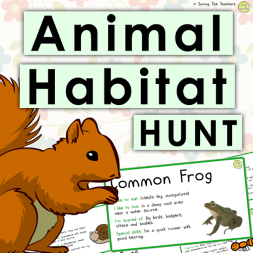 Animal Habitats Hunt Outdoor Activity | Teaching Resources