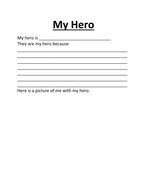 Everyday hero SPHE lesson plan and worksheet | Teaching Resources